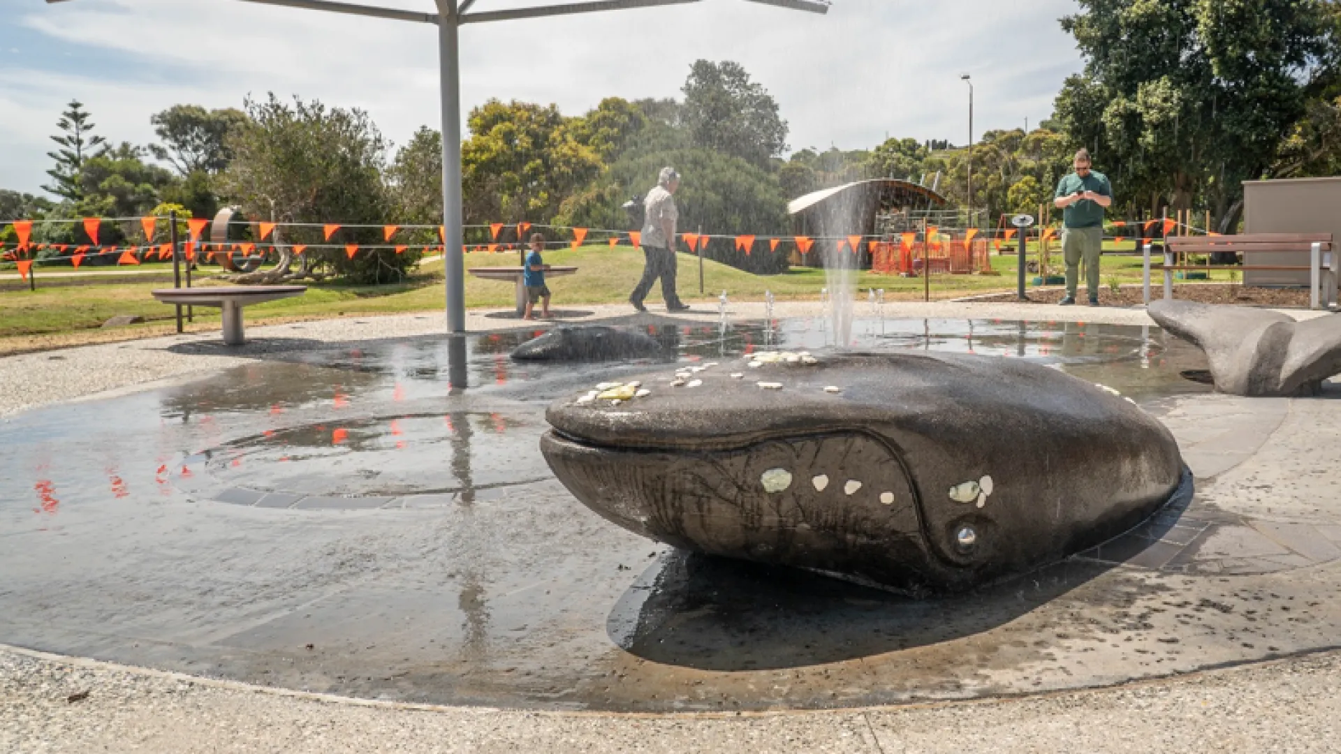 groundwater splash play area